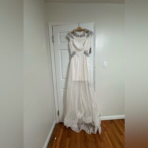 Elegant White Evening Gown